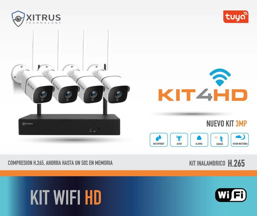 Imagen 6 de 8 de Kit Profeional Inalambrico Wifi/ Dsco 1tb Tieda Xitrus