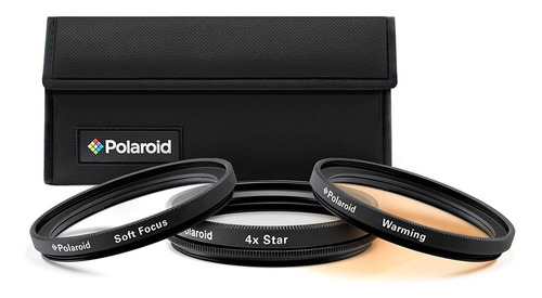Polaroid Kit 3 Pza Filtros52mm Star 4, Soft Focus, Warming