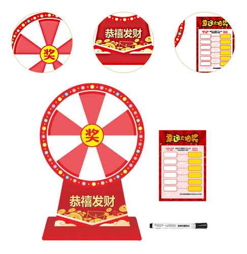 Ruleta De Mesa Portátil Con Premios Para Multicolor A