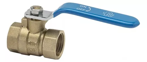 Llave De Paso Agua HH Bronce 13mm FV 0471-13-B