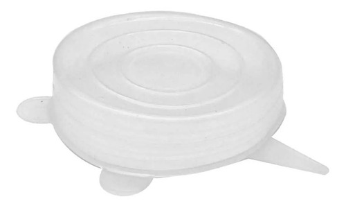 Tapas Reutilizables Herméticas De Silicona Flexible 6pzs.
