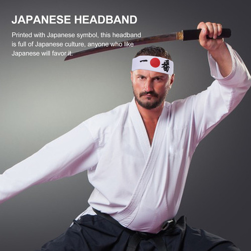A. Diadema De Sushi Chef Con Lazo Para Karate, 2 Unidades