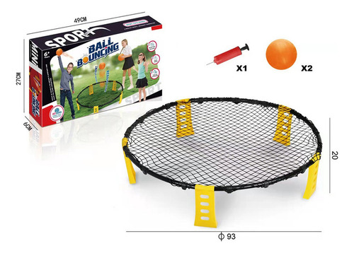 Juego De Cuadrícula De Netball Con Bounce Spikeball