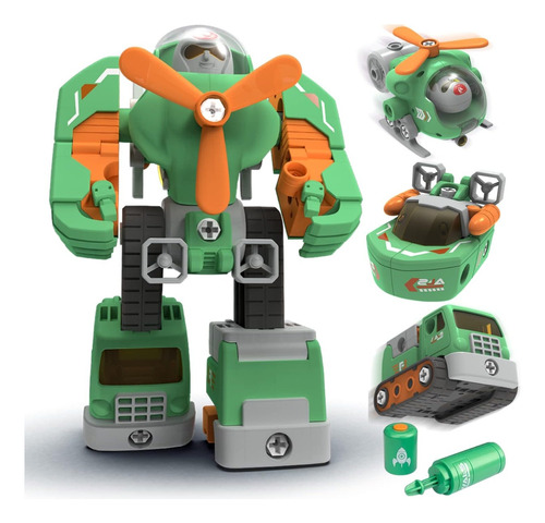 Vehículos Desarmables 3 En 1 Robot 33pcs Para Niños - Stem