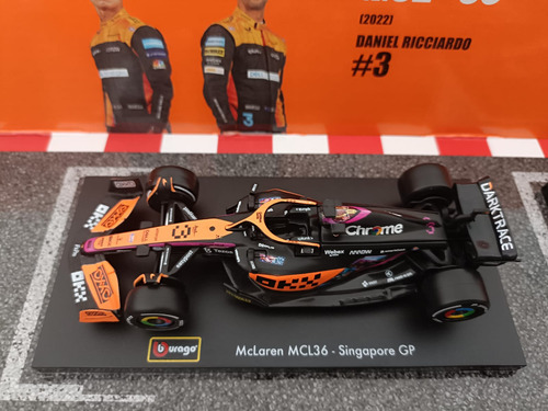 Bburago 6 Autos Coleccionables F1 Escala 1:43 Color Mclaren