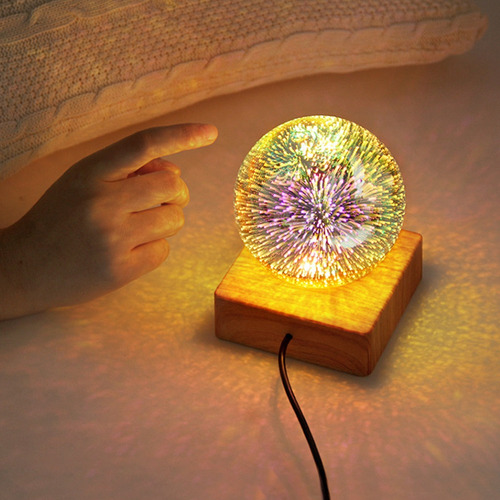 Luz De Fuegos Artificiales 3d Bola De Cristal Luz Usb