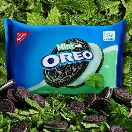 Imagen 4 de 6 de Galletas Oreo Menta 566g Paquete Grande Importado