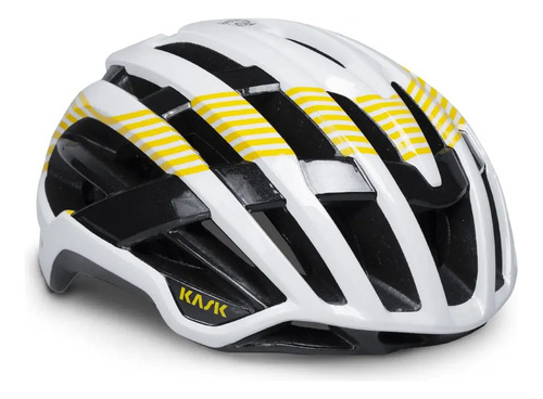 Casco Para Ciclismo Kask Valegro Ultra Ligero Color Tdf Gypsum Talla L