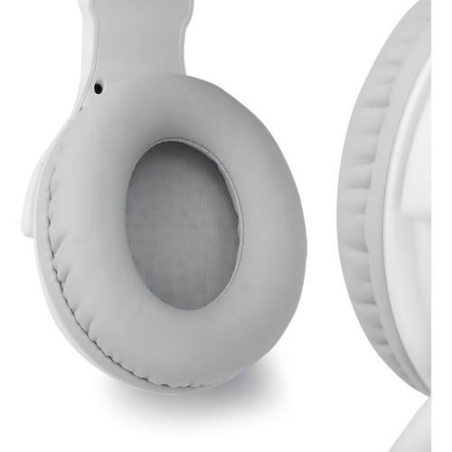 Fone De Ouvido Over-ear Gamer Redragon Pandora 2 H350rgb-1 Lunar White Com Luz Led Lunar White
