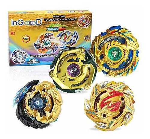 Set 4 Metal Master Fusion Gyro Toys High Performance Tops