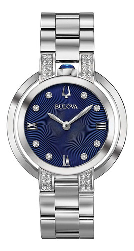 Bulova Womens Rubaiyat Reloj De Cuarzo De Acero Inoxidable C