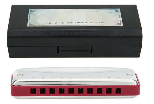 Instrumento Musical Blues Harmonica 10-hole Mouthorgan Ab Ke