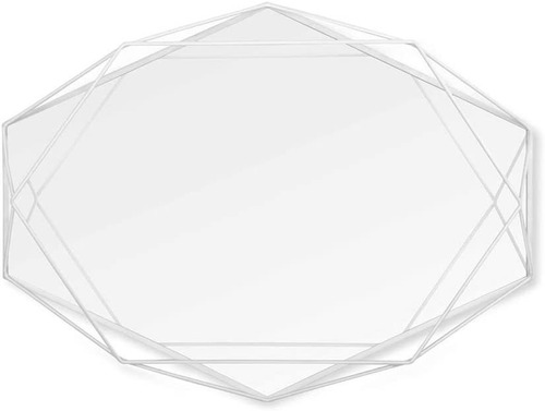 Prisma  Espejo Ovalado Con Forma Geométrica Moderna Pa...