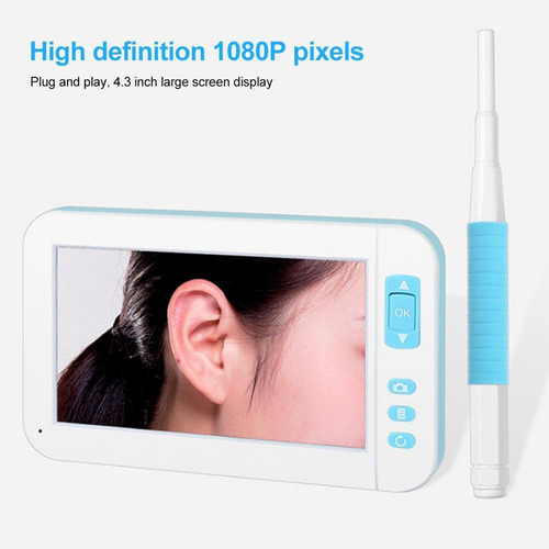 3.9mm Hogar Visual Inteligente Ear Pick De Mano Otoscop