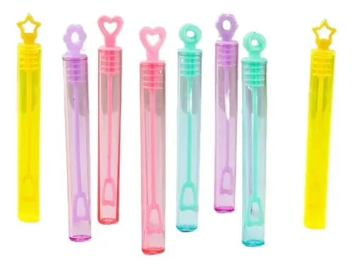 Tubos de burbujas de jabón coloridos - Diversión para niños y adultos
