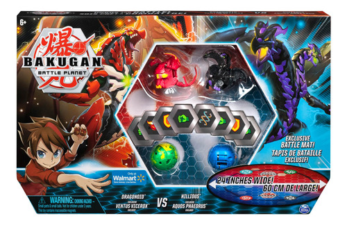 Set De Batalla Bakugan De Juguete Con 4 Bakugan Exclusivos