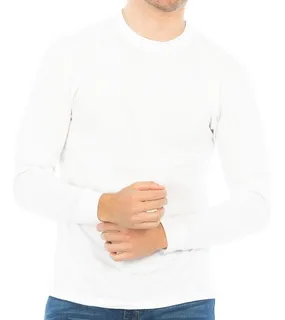 Playera Hombre Optima Heavy Manga Larga