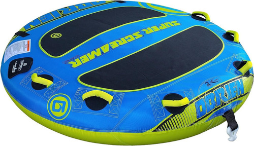 Inflable Gomon De Arrastre Plano Super Screamer Obrien Color Azul