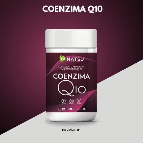 Kit Coenzima Q10 + Treonato + Complexo B 60 Capsulas Sem Sab