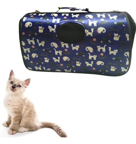 Bolso Transportador Guacal Para Gatos Y A