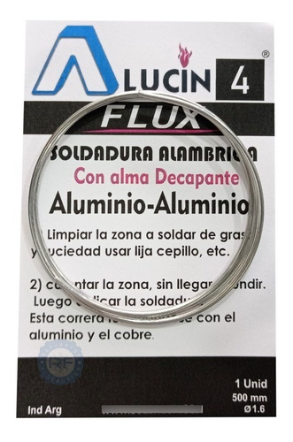 Soldadura Para Aluminio Con Decapante Interno Alucin 4 Flux
