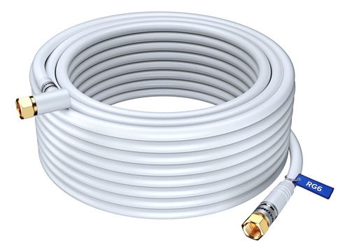 Cable Coaxial Rg6 Cable Coaxial (100 Pies), Cable Triple Bli