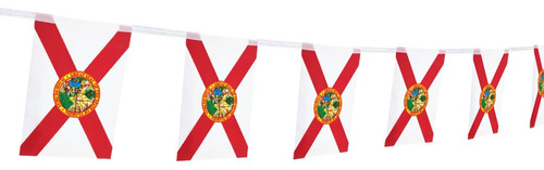 100 Pies De Bandera Del Estado De Florida, Guirnalda De...