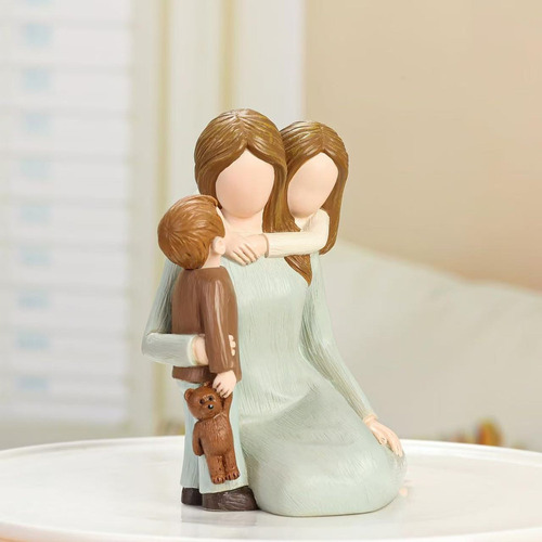 Jk Adornos Pequeños For El Día De La Madre (familia De 3)