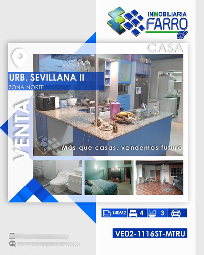 Se Vende Casa En La Urb La Sevillana Ve02-1116st-mtru