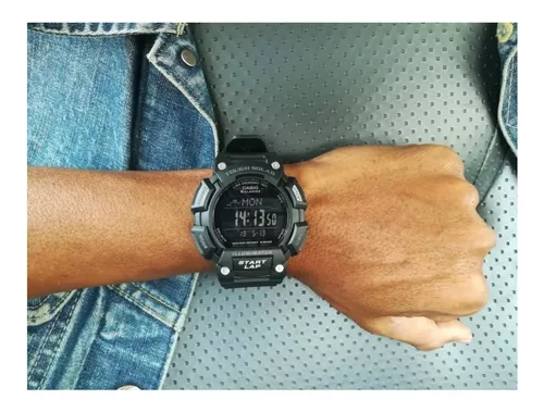 Casio STLS-110H-1B2CF TOUGH SOLAR Reloj de cuarzo negro con pantalla  digital para hombre, Negro/Negro, 1B2CF