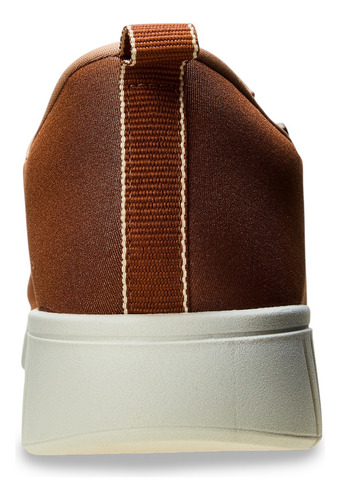 Tênis Casual Feminino Ae22039 Com Calce Fácil Marrom Usaflex