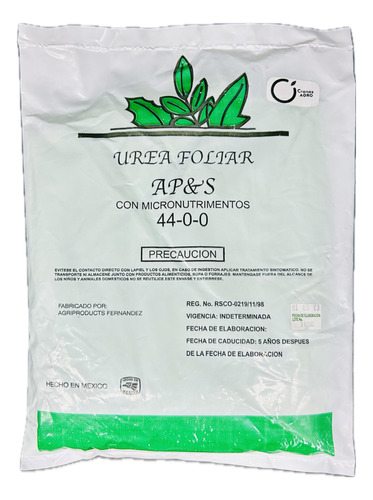 Urea Foliar 1 Kilogramo Apys 44 Con Micronutrimentos