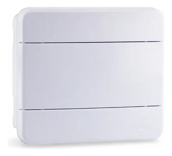 Quadro De Distribuição de Embutir para 8 Disjuntores Din Branco Forceline