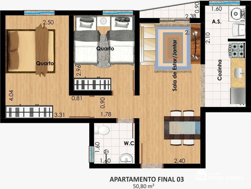 Imagem 5 de 17 de Apartamento Com 2 Dormitórios À Venda, 61 M² Por R$ 210.000,00 - Residencial Greenville - Poços De Caldas/mg - Ap1830