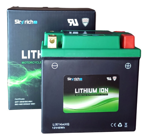 Bateria Skyrich Lix14ahq 200a Cca Ytx14(x)