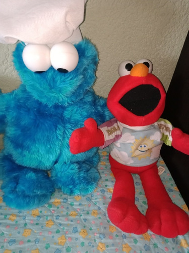 Peluche Lucas Comegalletas Y Elmo Originales 