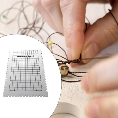 Q Tablero De Espuma De Macramé Grande Para 6,29x9,64x0,78