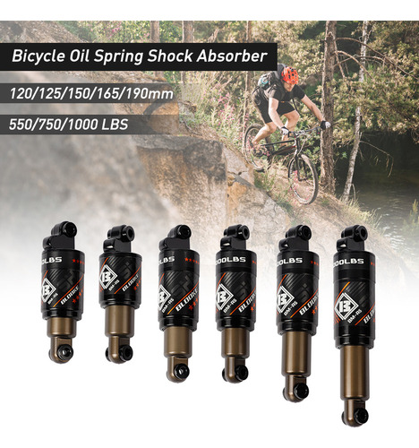 A Amortiguador Amortiguador Shock Spring Mtb Mountain Rear