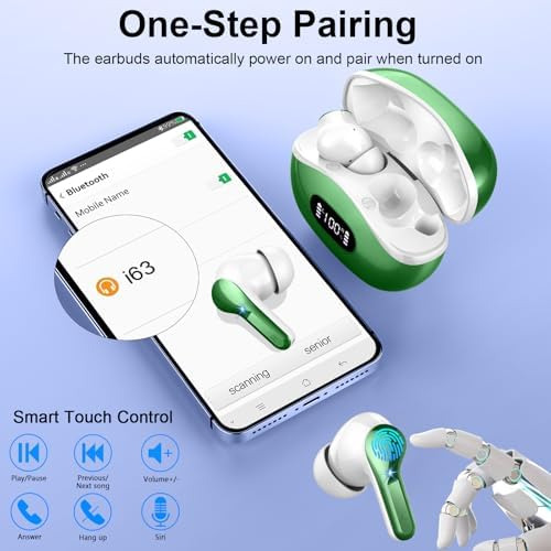 Auriculares Inalámbricos, Auriculares Bluetooth 5.4 Hifi Est