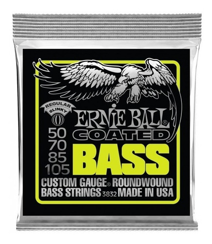 Cuerdas Para Bajo Eléc Ernie Ball S.coated Reg50-105 P03832