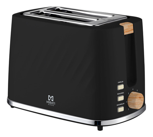Tostador 800w 7 Niveles De Tostado Mirati Color Negro