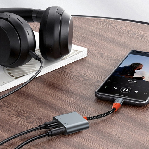 Convertidor De Audio Tipo C A Tipo C + Dc 3,5mm Digital