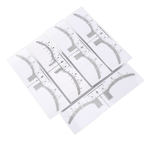 Paquete De 100 Plantillas Desechables Para Cejas Brow Ruler,