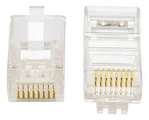 Comprar Conectores X 10 Rj45 Cat 5e Chips Cable De Red Conector