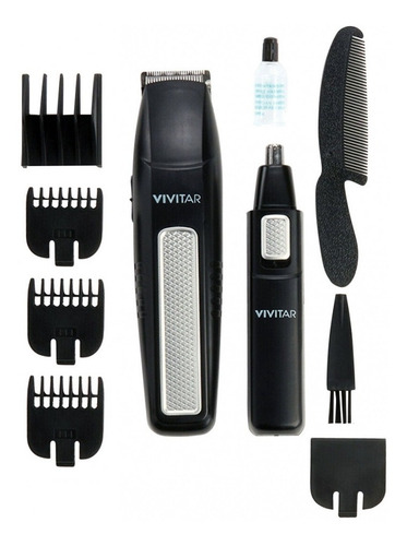 Imagem 1 de 4 de Kit De Aparador Cabelo, Nariz E Ouvido 10 Pçs Vivitar Pg6100