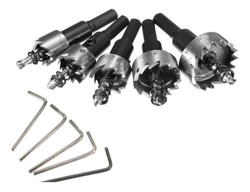 Juego De 5 Brocas Copa Corona Perforadora Metal - Norplat