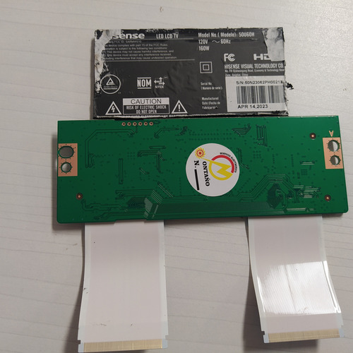 Tarjeta T-com Para Pantalla Hisense Modelo 50u60h (Usado)
