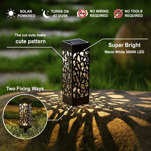 L Luces Solares Led Luces Navideñas Al Aire Libre 6pcs