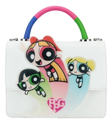 Bolso Chicas Super Poderosas Crossbody Blanco Ppg Níquel Blanco