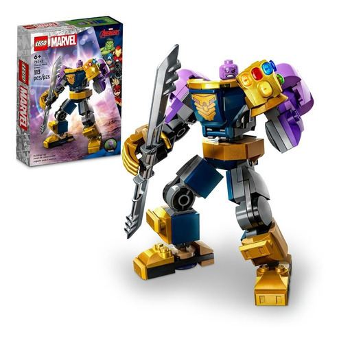 Kit Lego Marvel Armadura Robótica De Thanos 76242 113 Piezas